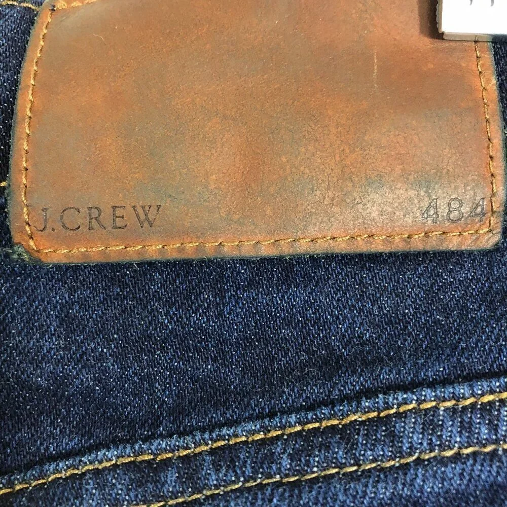 J. Crew 484 Slim Dark Wash Jeans Size 32 X 32